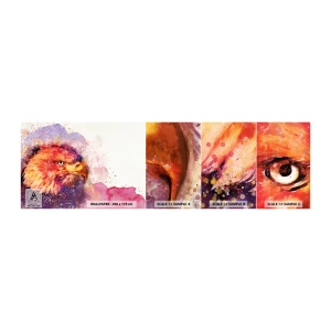 Photo Wallpaper Sample Standard Eco - You Don't Want to Know What I Am Thinking - Abstraction, Bird, Eagle - 100x30 cm