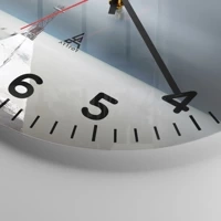 Clock face with numbers