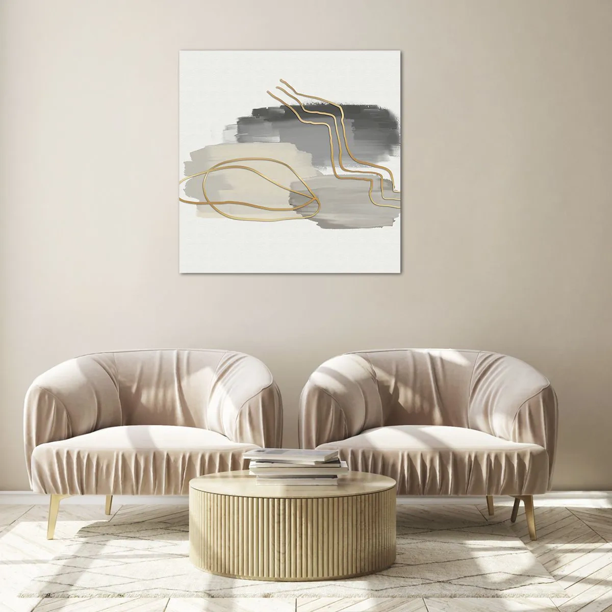 Glass picture - Persistance and Movement - 70x70 cm