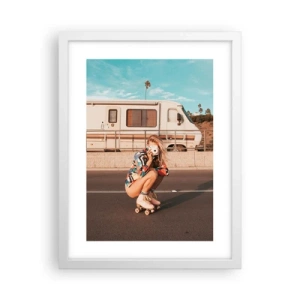 Poster in white frmae - Smile, Please! - 30x40 cm