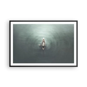 Poster in black frame - Through Moon Lake - 91x61 cm