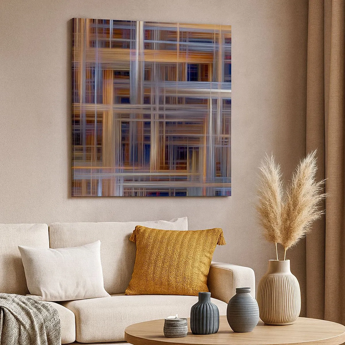 Canvas picture - Light Woven - 30x30 cm