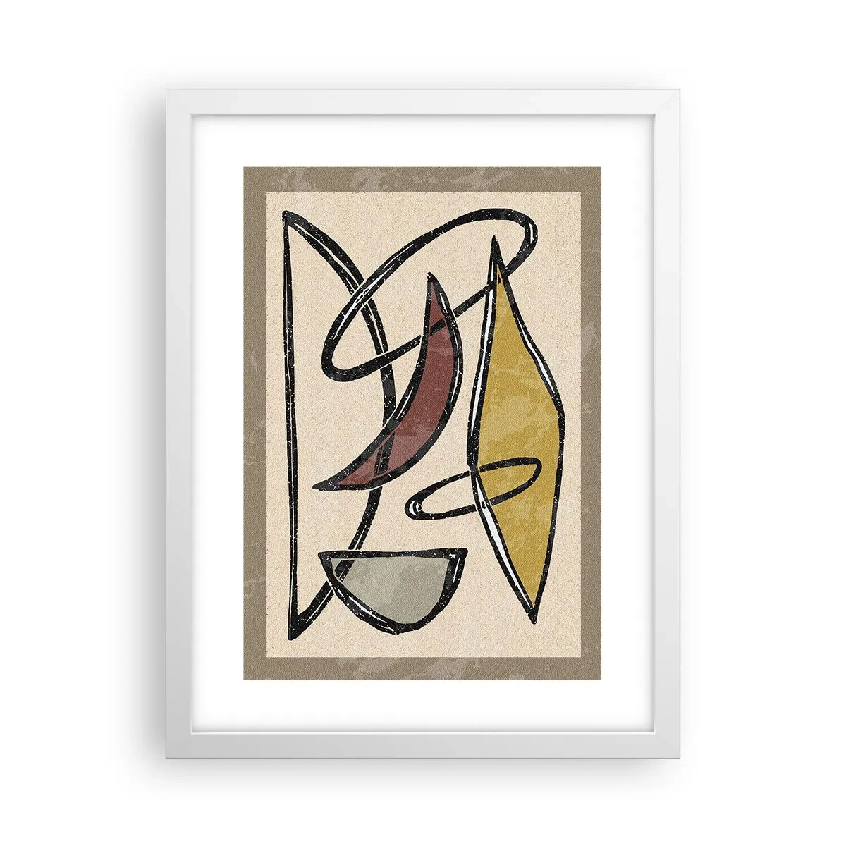 Poster in white frmae - Verticals and Horizontals - 30x40 cm