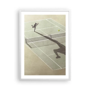 Poster in white frmae - Overcoming Yourself - 50x70 cm