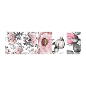 Photo Wallpaper Sample Self-Adhesive Deluxe Sticker - Getting Lost in Rose Flowers - Flowers, Rose, Garden - 100x30 cm