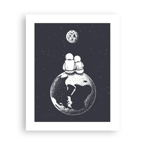 Poster - Cosmic Love Story - 40x50 cm