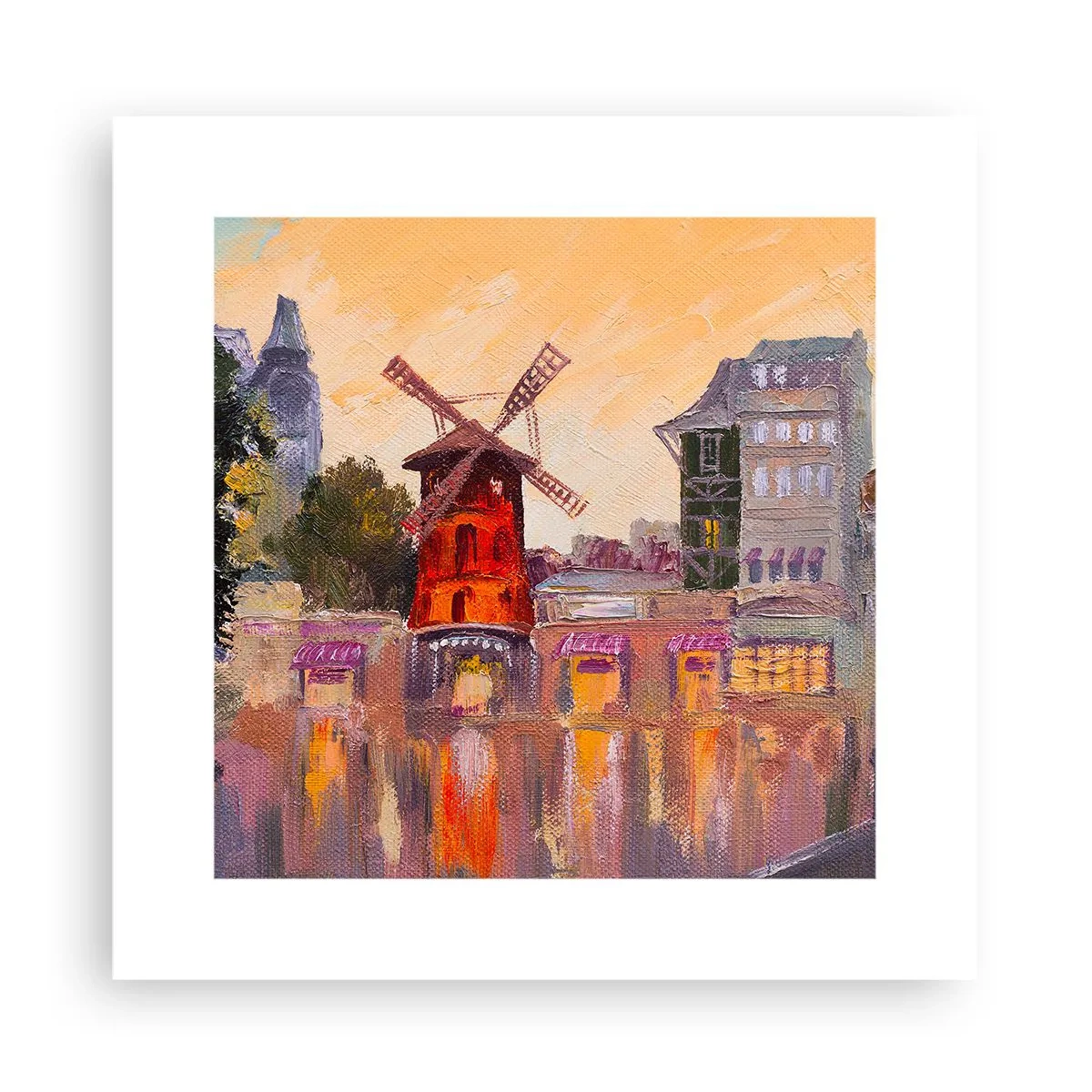 Poster - Icons of Paris - Moulin Rouge - 30x30 cm