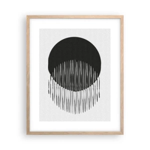 Poster in light oak frame - His Alter Ego - 40x50 cm