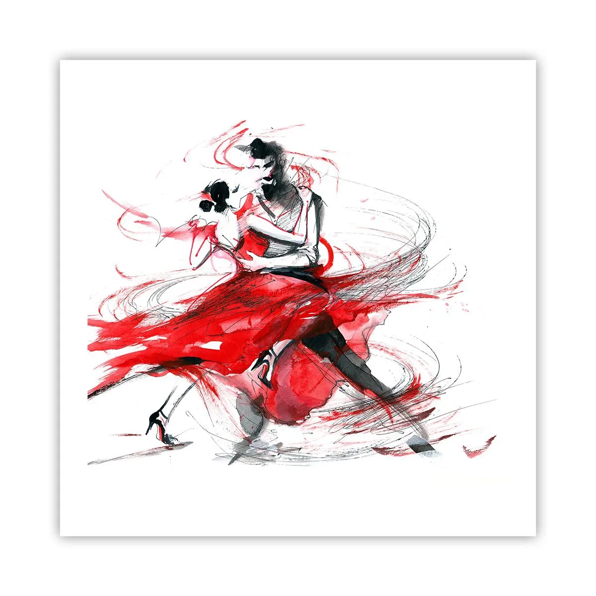 Poster - Tango - Rhythm of Passion - 60x60 cm