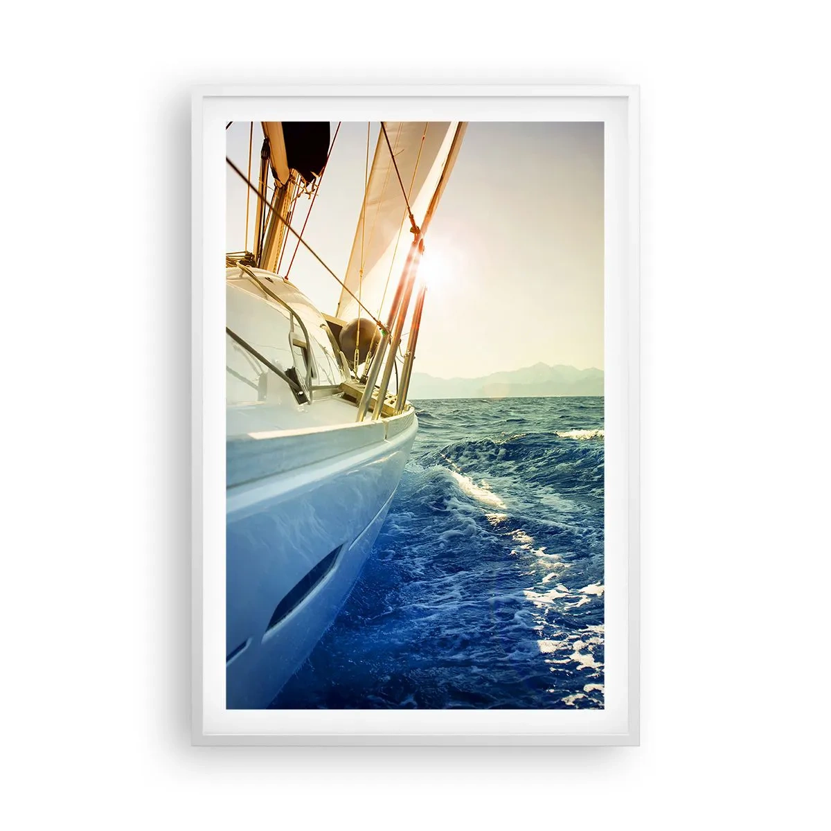 Poster in white frmae - In Search of Adventure - 61x91 cm