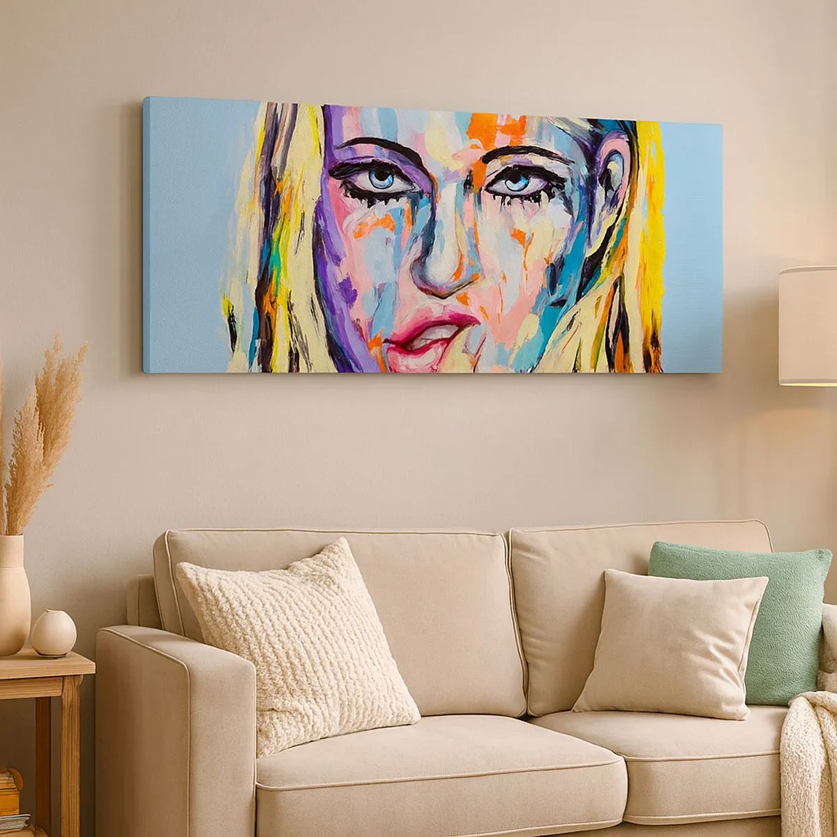 Canvas picture - Look Her Straight in the Eyes - 100x40 cm