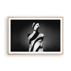 Poster in light oak frame - In the Light and in the Shadow - 91x61 cm