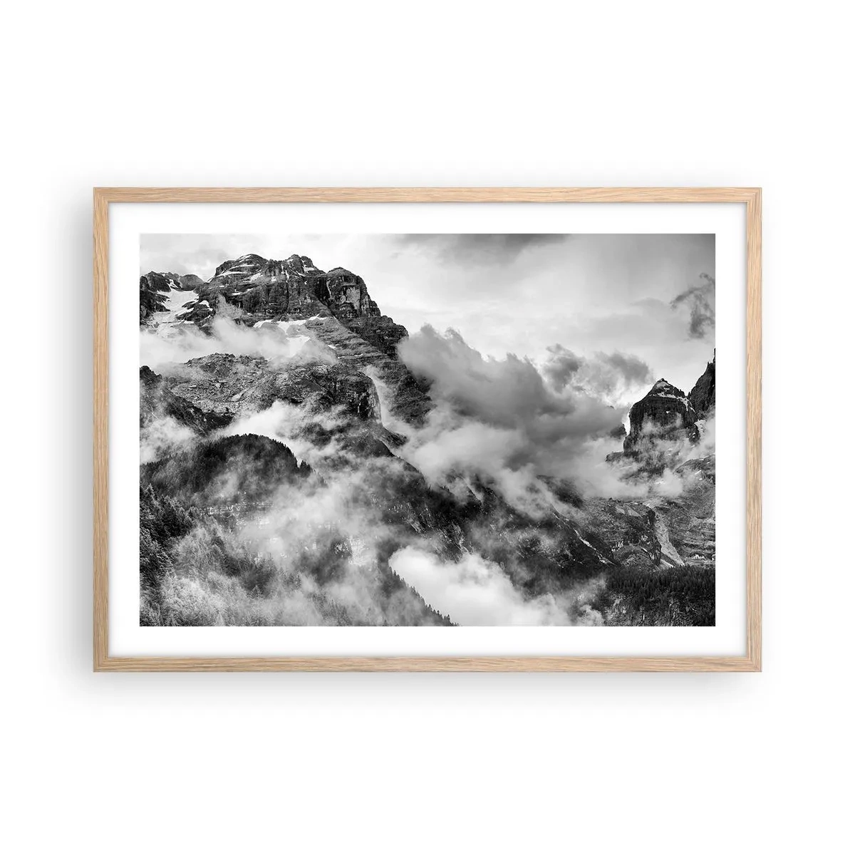 Poster in light oak frame - Beautiful and Cruel - 70x50 cm