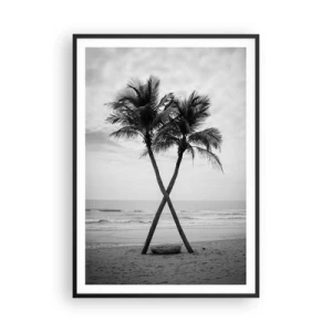 Poster in black frame - Tender Presence - 70x100 cm