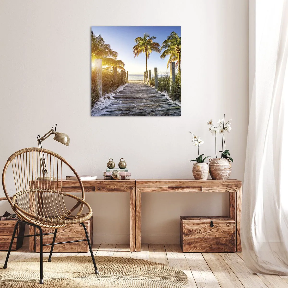 Canvas picture - Straight to Paradise - 30x30 cm