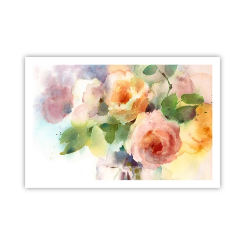 Poster - Delicate Like Watercolour - 91x61 cm