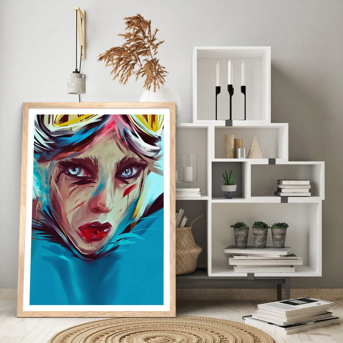 Poster in light oak frame - Road Mistress - 50x70 cm