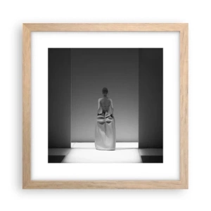 Poster in light oak frame - Refined Simplicity - 30x30 cm