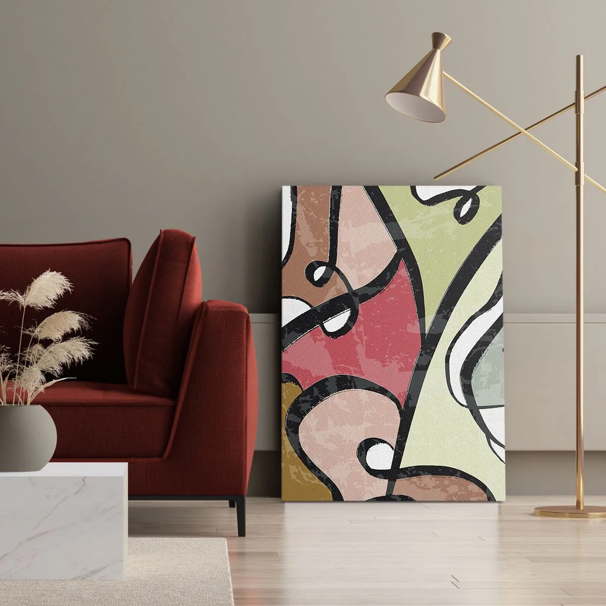 Canvas picture - Pirouettes Among Colours - 80x120 cm