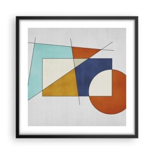 Poster in black frame - Abstract: Modernist Fun - 50x50 cm