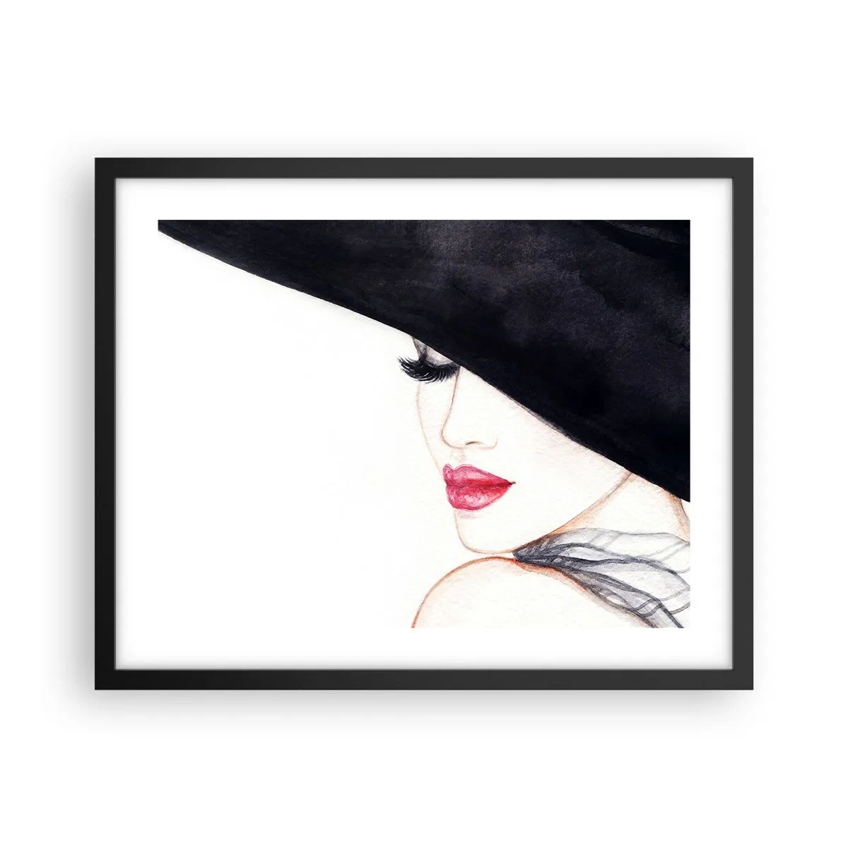 Poster in black frame - Elegance and Sensuality - 50x40 cm