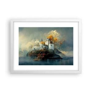 Poster in white frmae - Beginning of a Romantic Tale - 40x30 cm