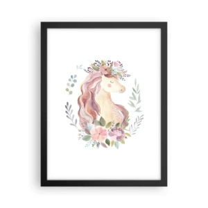 Poster in black frame - Invitation to the Fairytale World - 30x40 cm