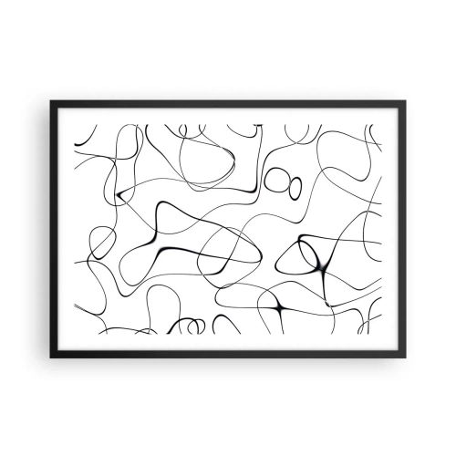 Poster in black frame - Life Paths, Trails of Fortune - 70x50 cm