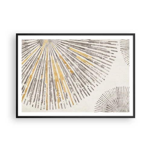 Poster in black frame - Beauty of a Ray - 100x70 cm