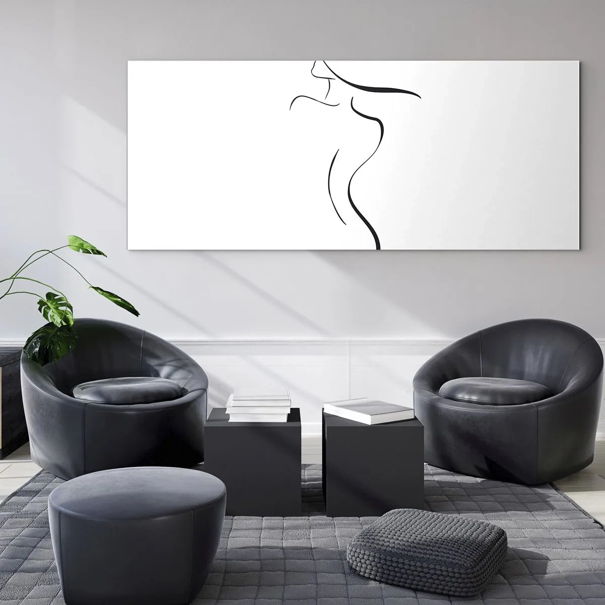 Glass picture - Elusive Like a Wave - 160x50 cm