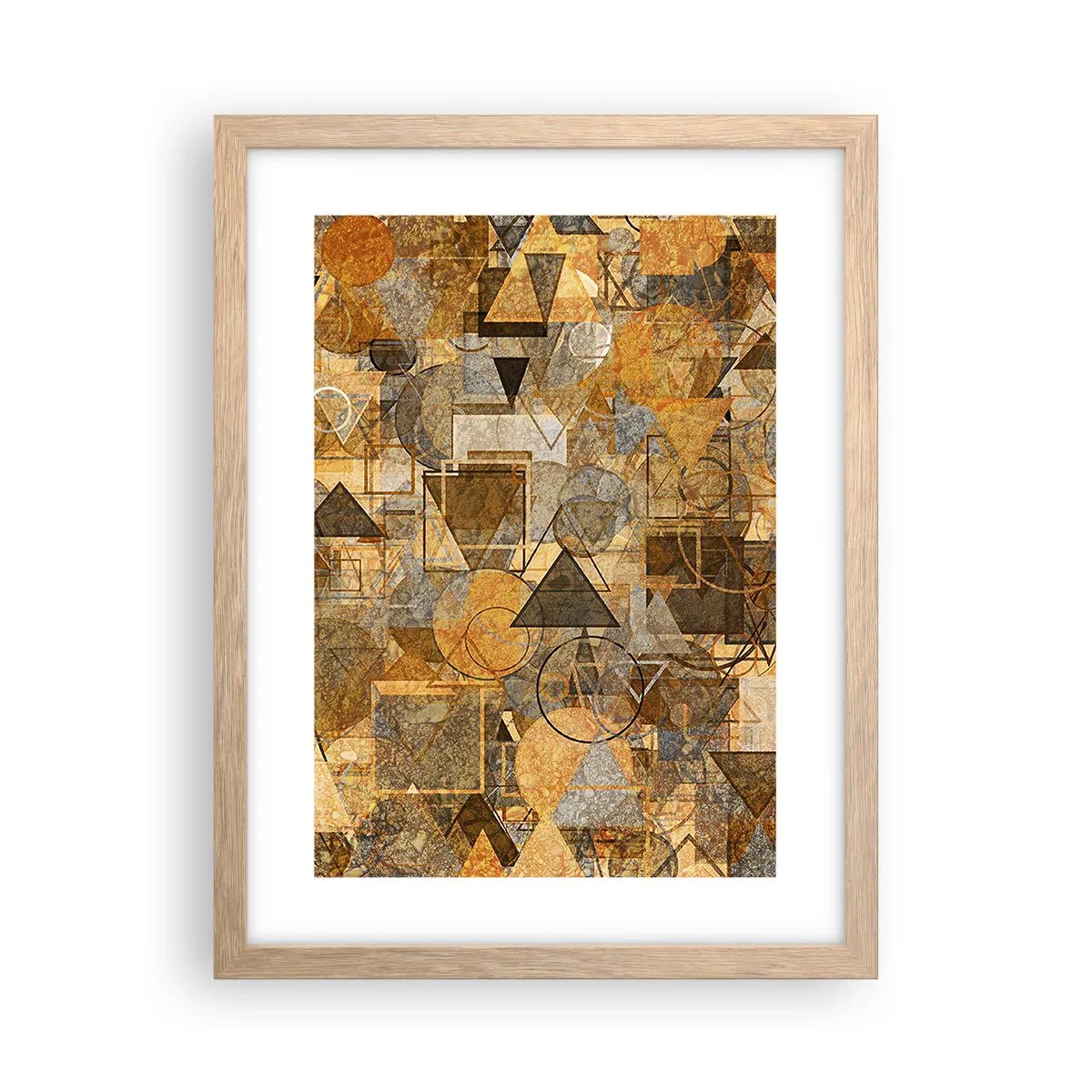 Poster in light oak frame - World Caught in One Form - 30x40 cm