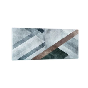 Glass picture - Refined Elegance of Geometry - 120x50 cm
