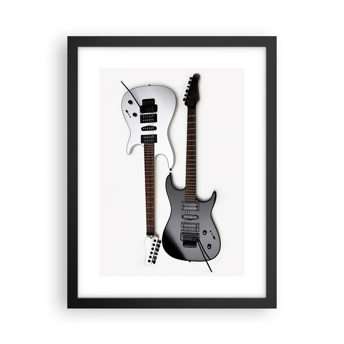 Poster in black frame - Harmony of Shapes - 30x40 cm