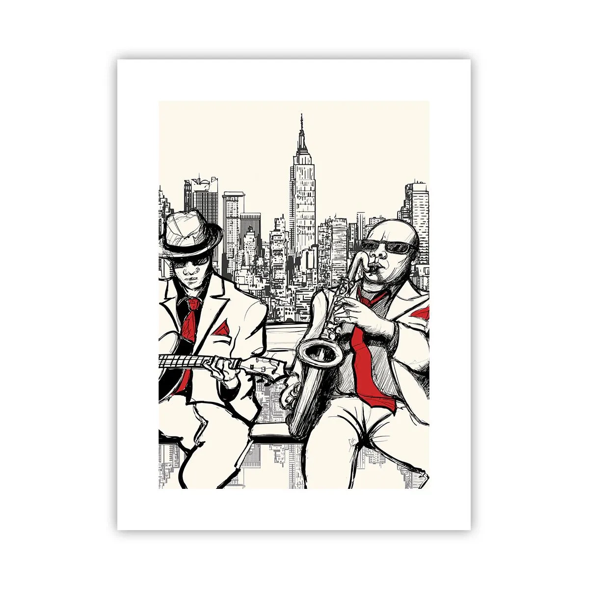 Poster - New York Improvisation - 30x40 cm