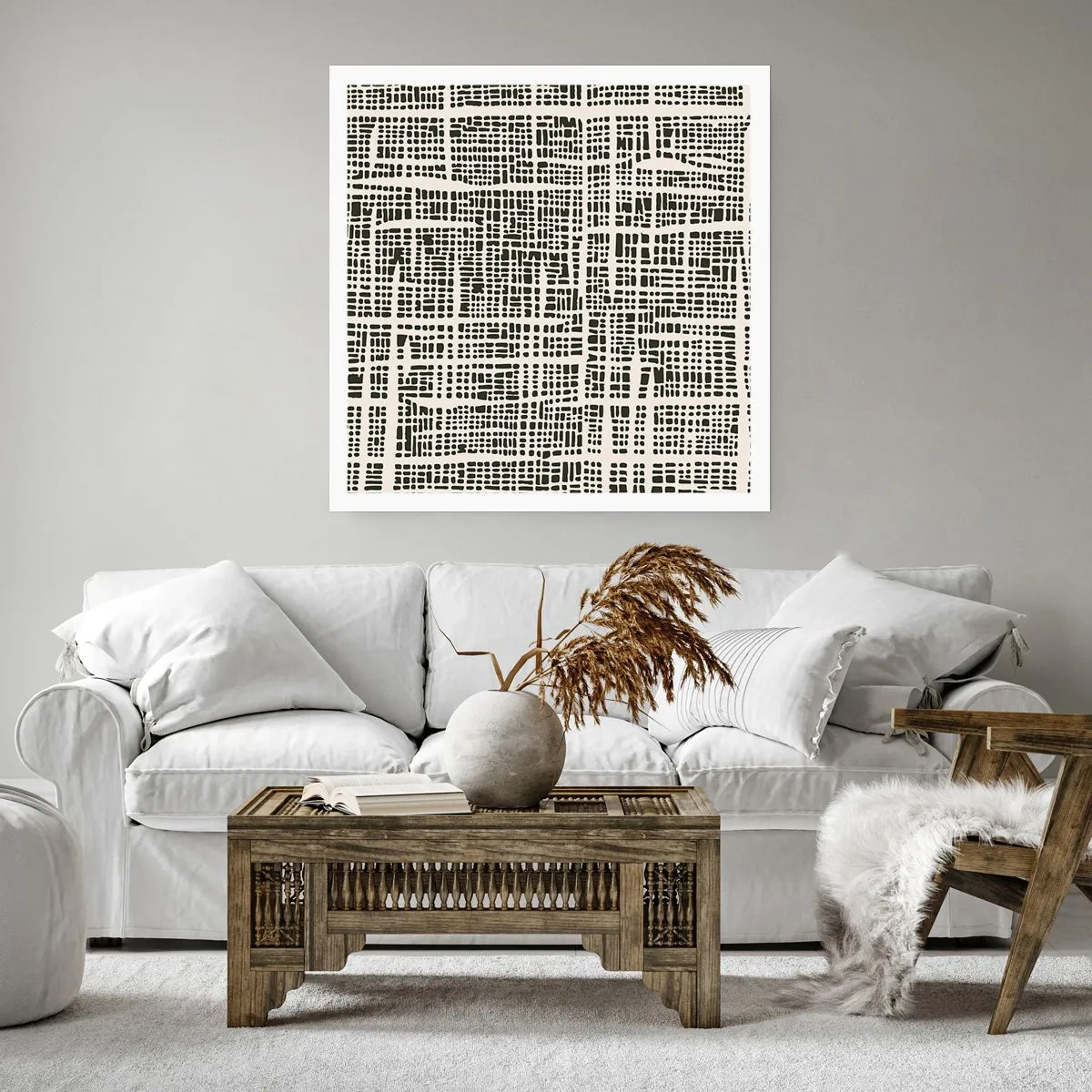 Poster - Woven Composition - 30x30 cm