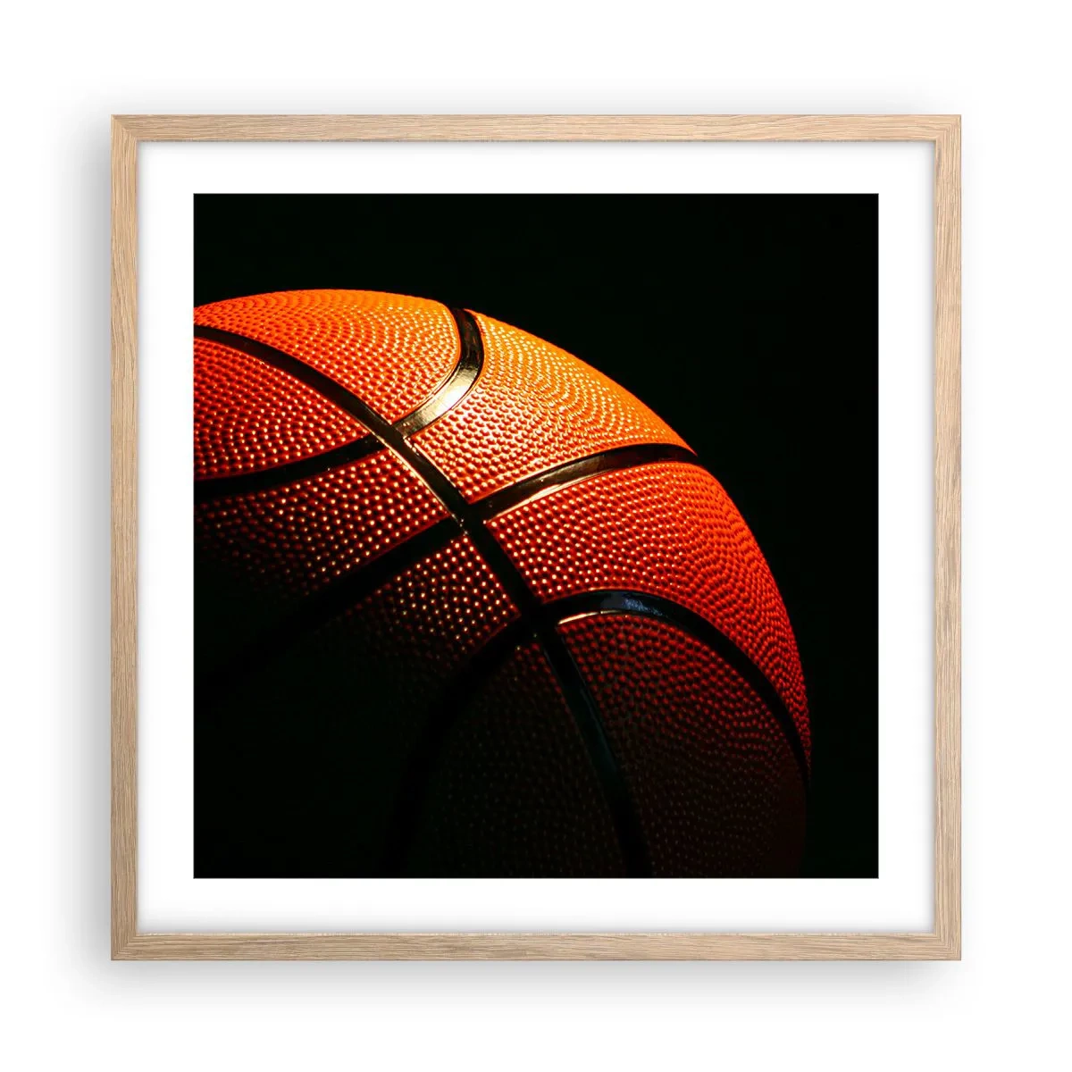 Poster in light oak frame - Beautiful Like a Planet - 50x50 cm