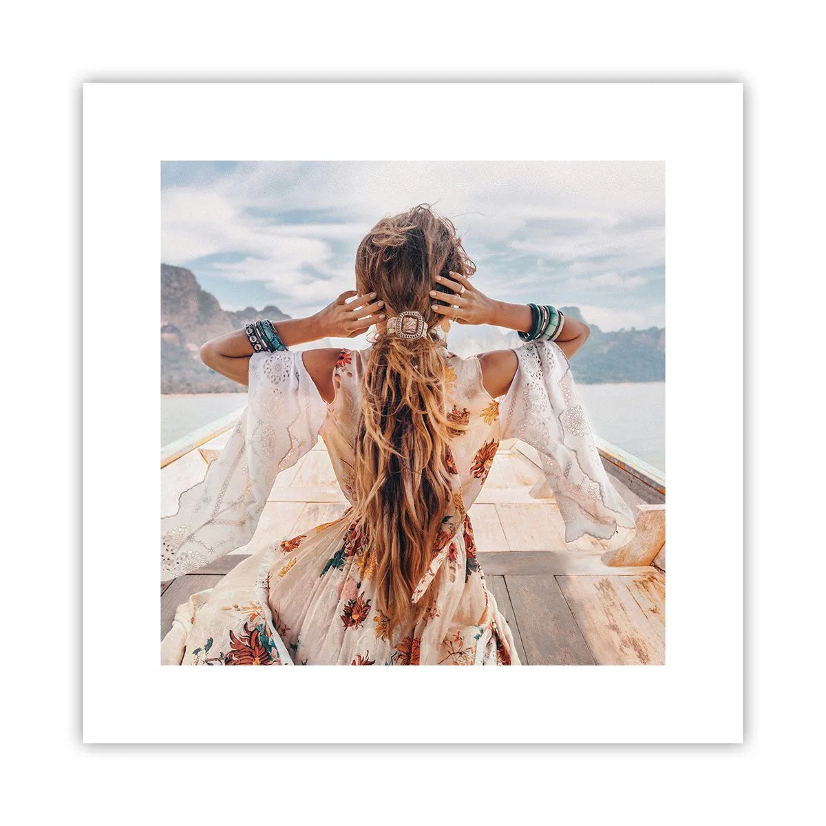 Poster - On the Way to Happiness - 30x30 cm