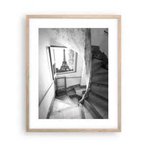 Poster in light oak frame - What a View! - 40x50 cm