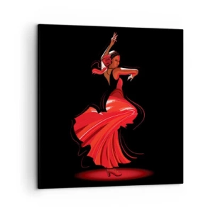 Canvas picture - Fiery Spirit of Flamenco - 50x50 cm