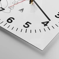 Clock face with numbers