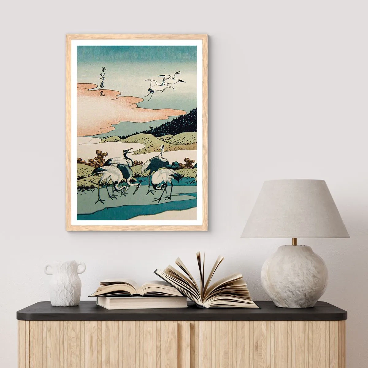 Poster in light oak frame - In a Japanese Spirit - 70x100 cm