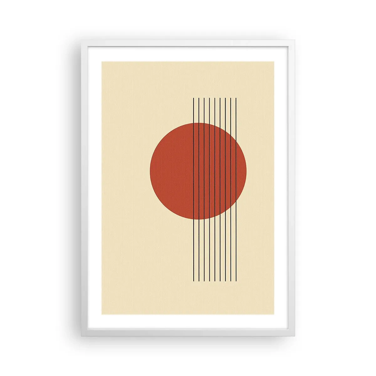 Poster in white frmae - Around and Beoynd - 50x70 cm