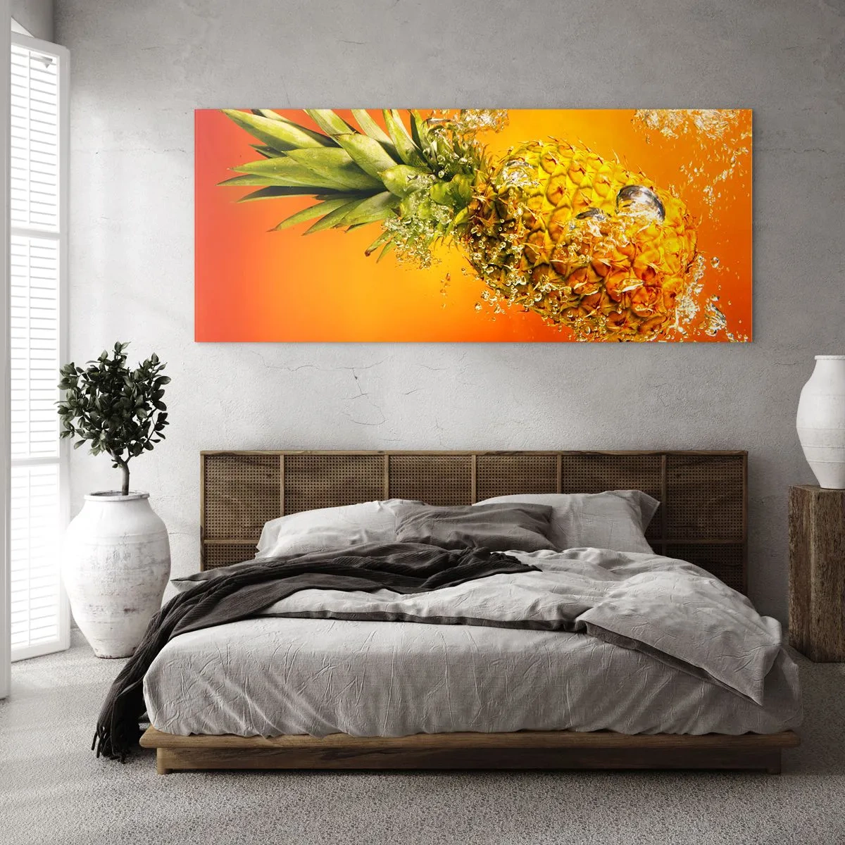 Glass picture - Tropical Juicy Freshness - 100x40 cm