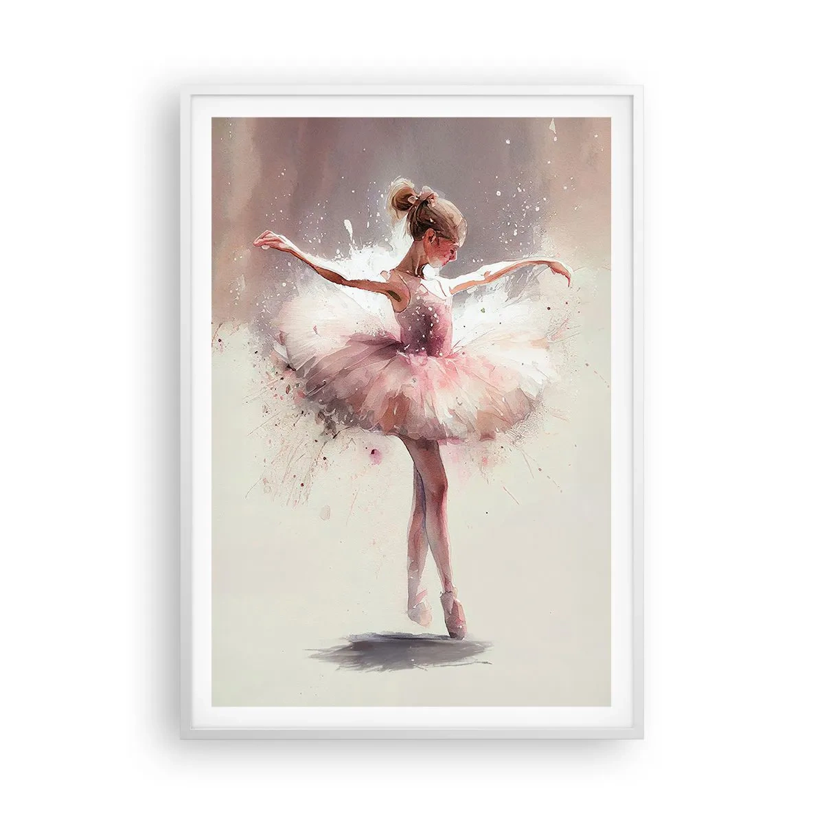 Poster in white frmae - Like a Young Bird - 70x100 cm