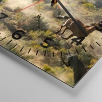 Clock face with numbers