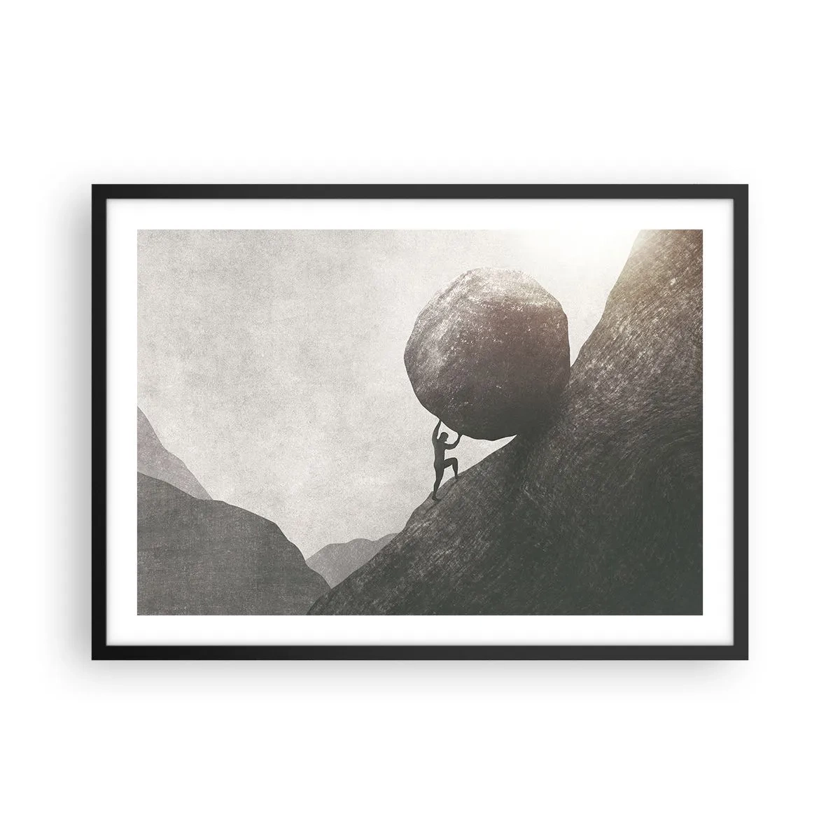 Poster in black frame - I Believe against Hope - 70x50 cm