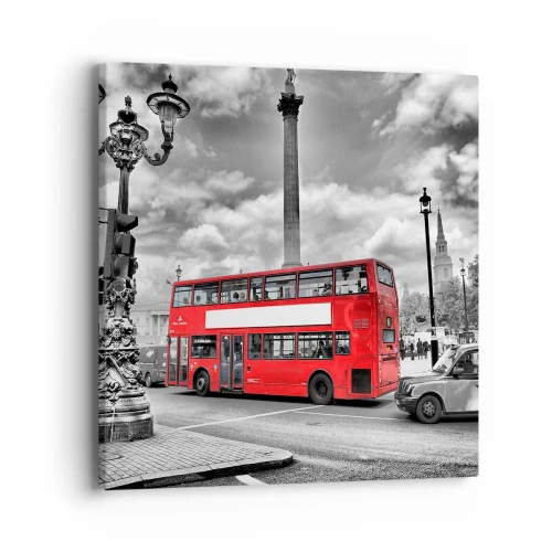 Canvas picture - Real Bloodstream of a City - 40x40 cm