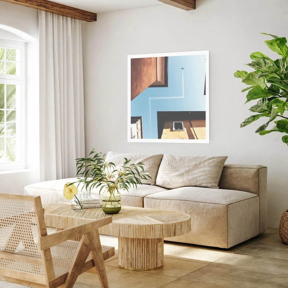 Poster - Above City Maze - 40x40 cm