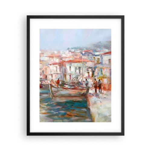 Poster in black frame - Holidays in Pastel - 40x50 cm