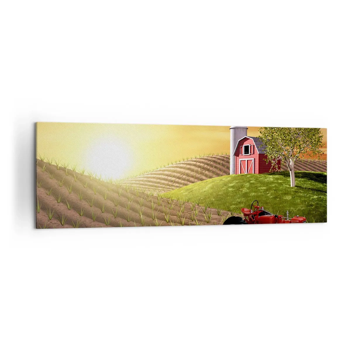 Canvas picture - Farm Straight from a Tale - 160x50 cm